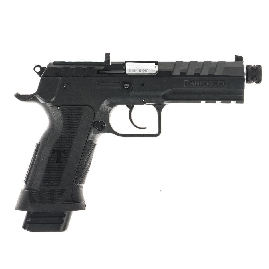 Tanfoglio TFFDT9RS Force Duty 9mm 4.9" 20RD Poly Threaded Black