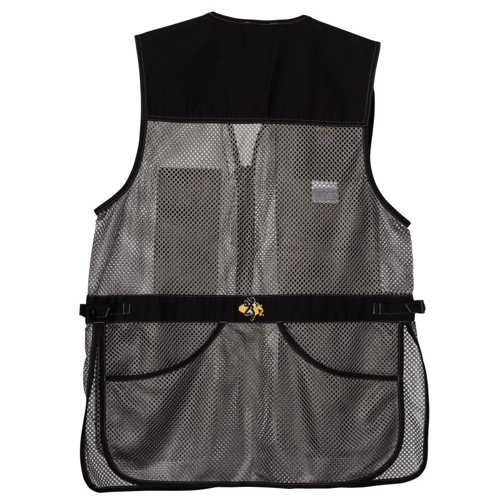 Browning Trapper Creek Mesh Shooting Vest Black/Gray Medium Right Hand