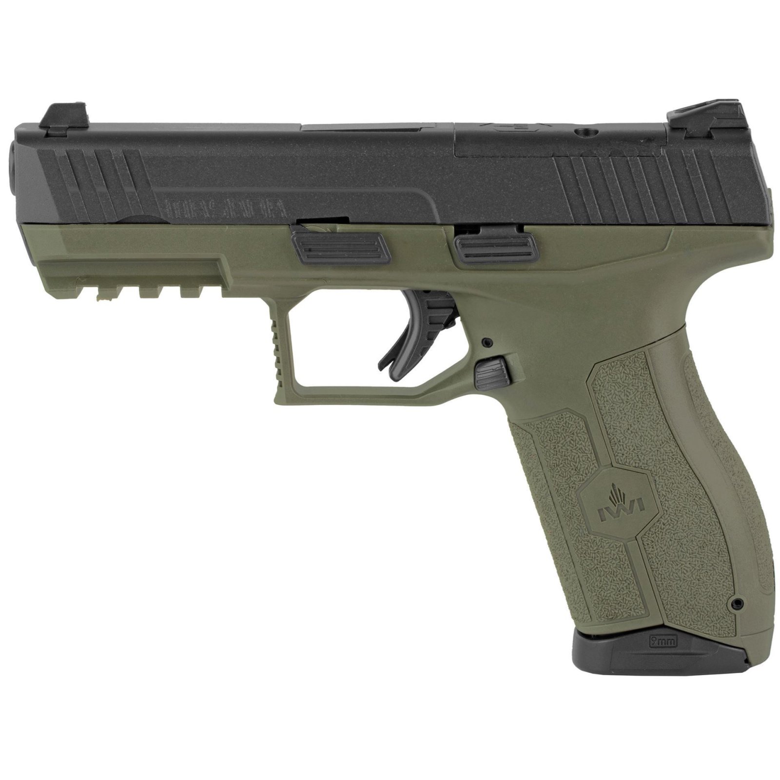 IWI Masada 9mm OD Green Pistol 4.6" Barrel 17rd - IWI US - 9mm