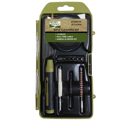 SPORT RIDGE 22 Cal 12 Pc Rifle Cleaning Kit Hard