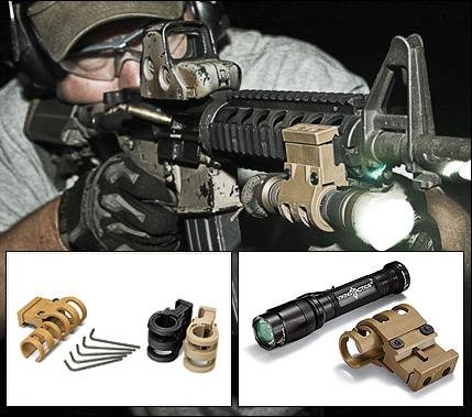 Viking Tactics VTAC-MK4-CT Flashlight/Laser Mount Coyote Tan - Viking Tactics