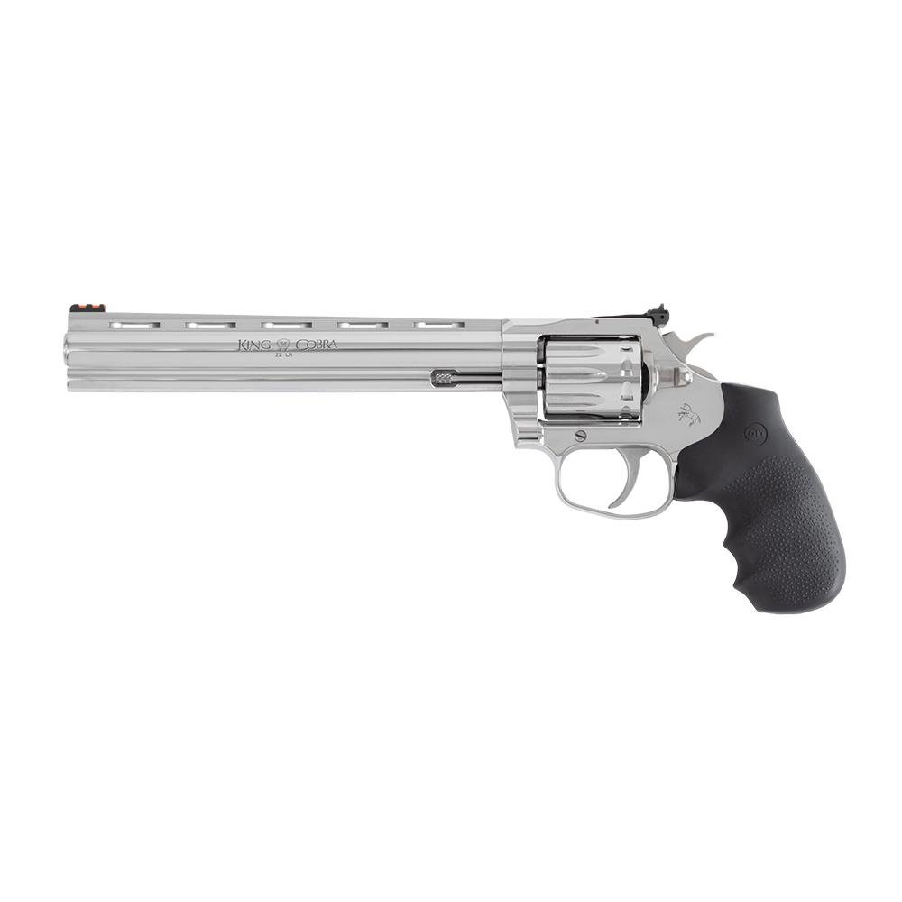 Colt King Cobra Target DA/SA Revolver .22 LR 10rd Capacity 8 Stainless Steel Barrel Hogue Rubber Grip