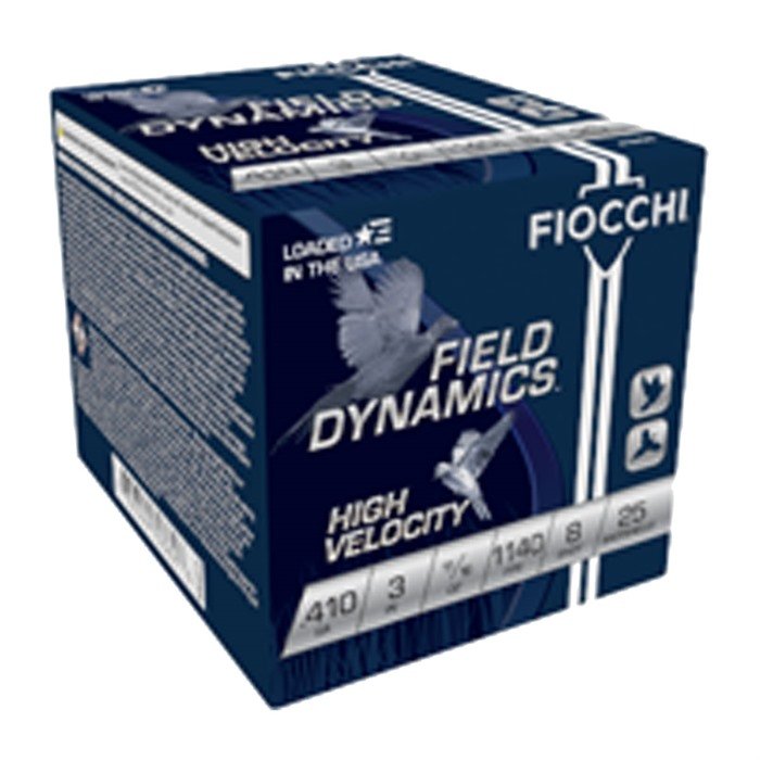 Fiocchi AMMUNITION UPLAND GAME 410 BORE 3" 11/16OZ #8 SHOT 250/CASE