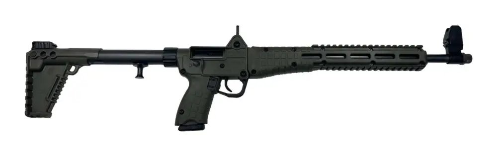 Kel-Tec SUB2K9MPBGRN 9mm 16" Semi-Auto Rifle, Green, 10rd, Foldable