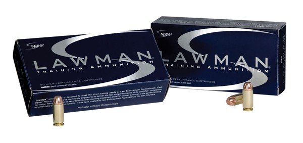 Speer 53955 Lawman Training 40 S&W 165 gr 1150 fps TMJFN 50 Bx/20 Cs - Speer - TOTAL METAL JACKET FLAT NOSE