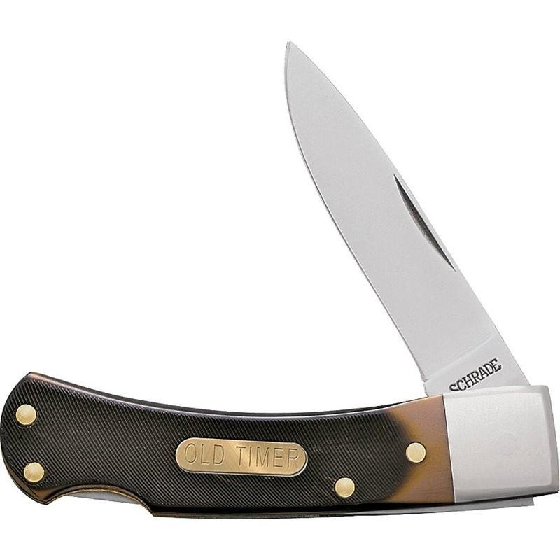 Old Timer 1180008 Bear Head 1-Blade Lockback Knife 2.2" Stainless Steel - Battenfeld Technologies