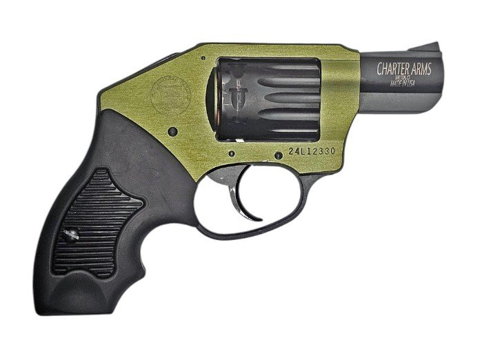 CHARTER ARMS PATHFINDER OFF DUTY 22 MAG 2IN BARREL OD GREEN WITH BLACK COMPONENTS COMPACT RUBBER GRIP - CHARTER ARMS - 22 MAG