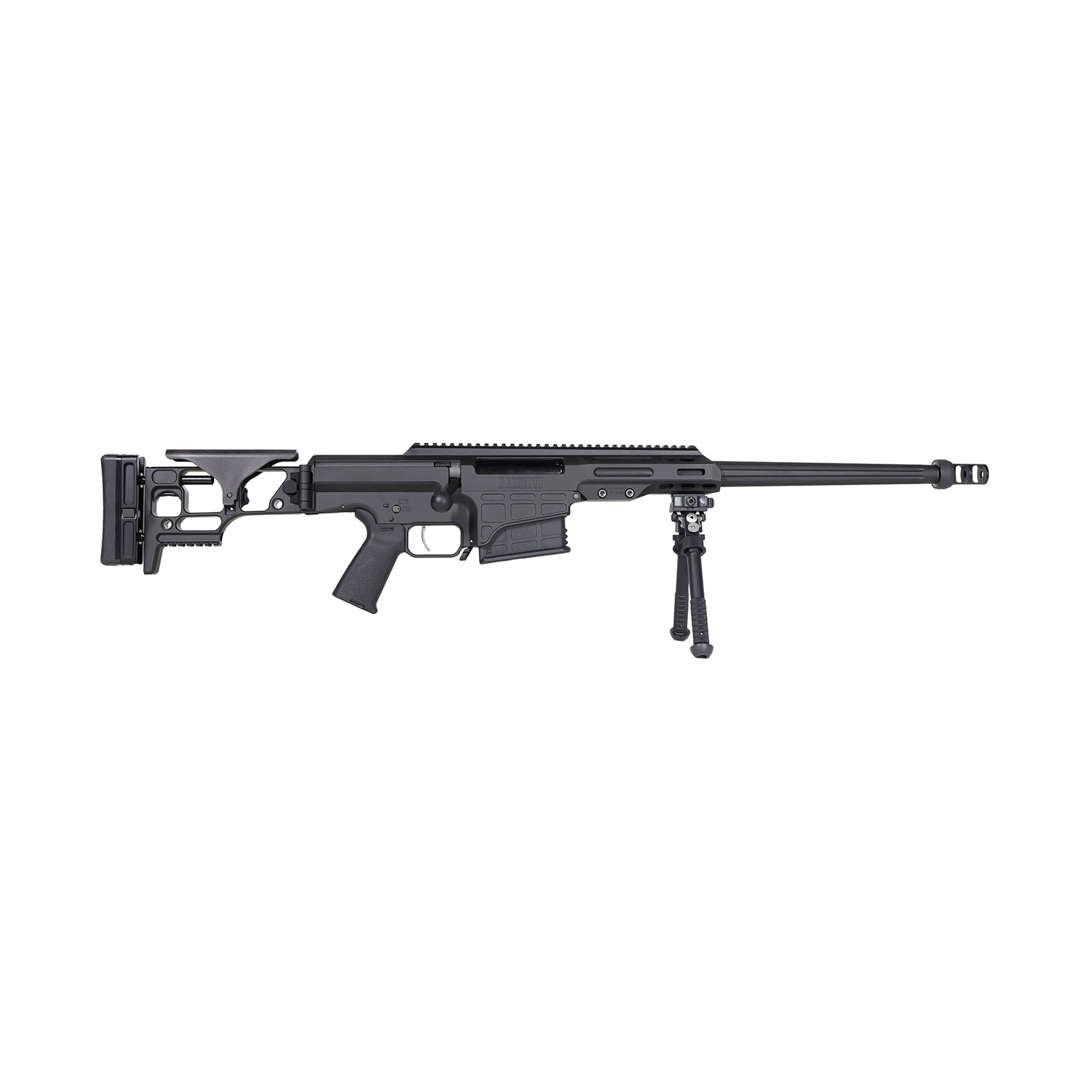 Barrett 19971 MRAD Covert 308 Win 10+1 17" Black Match Grade Fluted Barrel, Black Cerakote Aluminum Receiver w/Picatinny Rail, M-LOK Handguard, Side Folding w/Adj Comb Black Polymer Stock, Black Polym