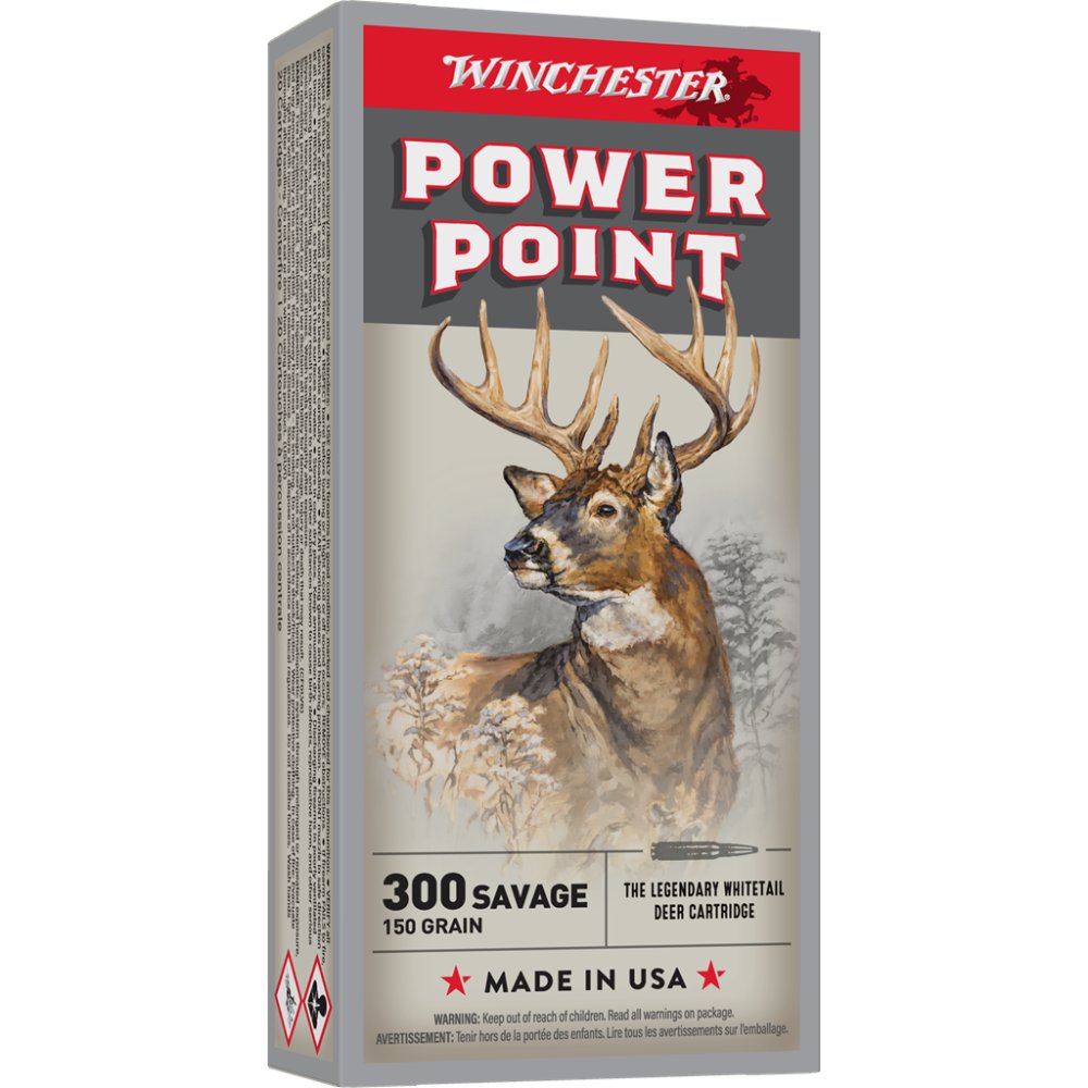 Winchester Ammo X3001 Power-Point 300 Savage 150 gr (PP) 20 Per Box/ 10 Cs