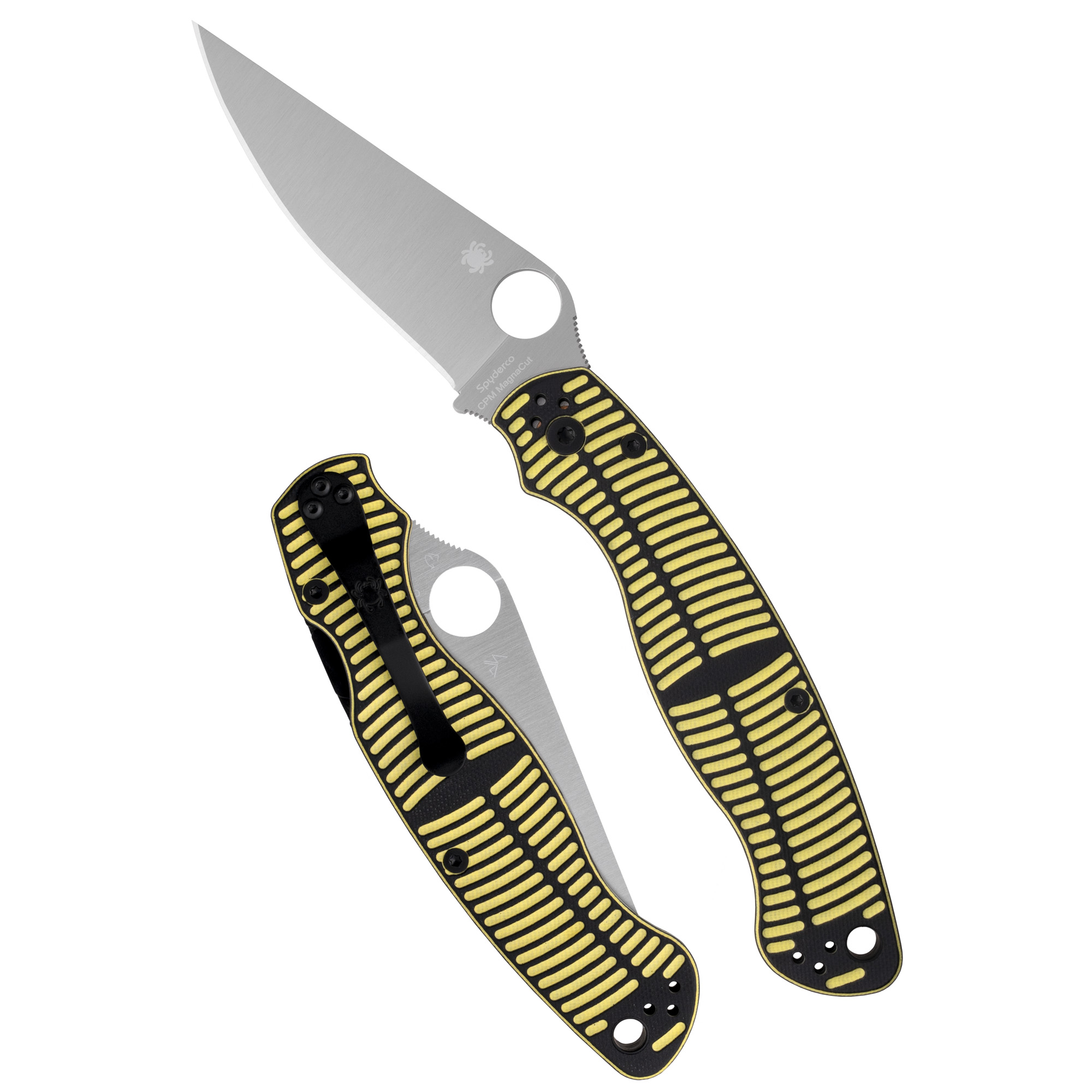 Spyderco Military 2 Salt Folding Knife 4" Clip Point Blade 9.51" Overall - Spyderco