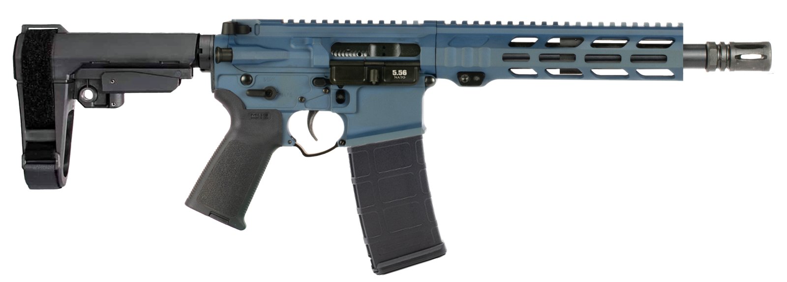 Alex Pro P130NL 5.56 Pistol 10.5" Nitride Barrel, Northern Lights Finish
