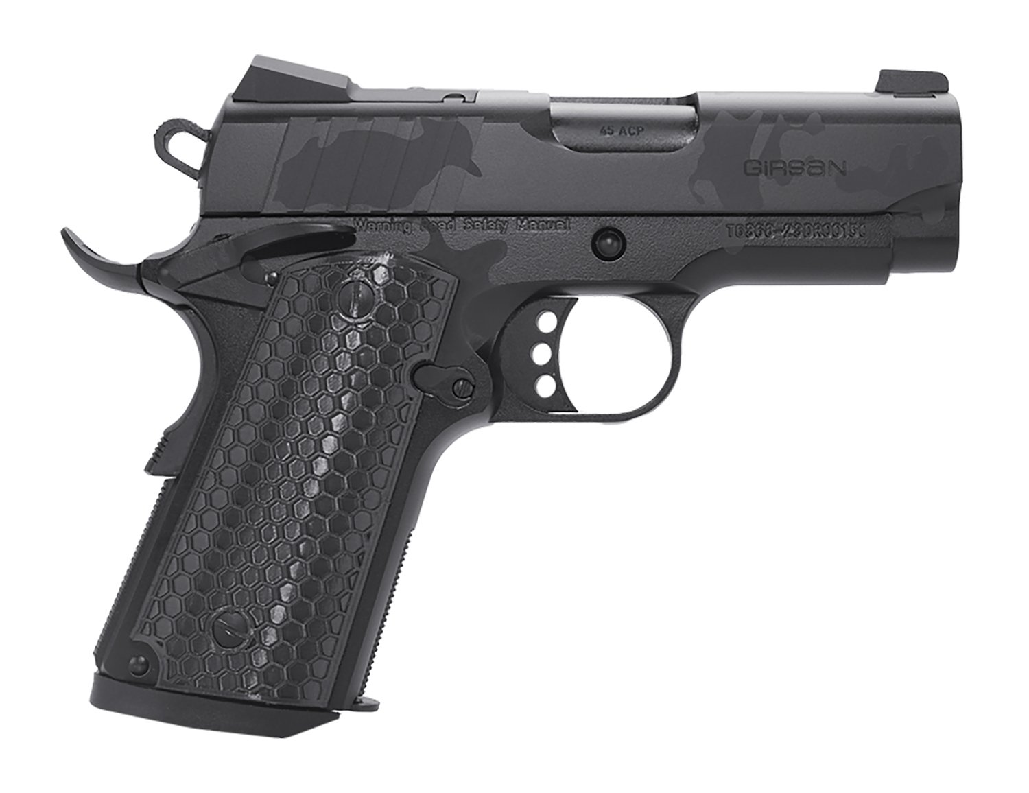 Girsan 391150 MC1911 SC 9mm 3.4" Black Camo Optic Ready Pistol 7+1 - EAA - 9mm