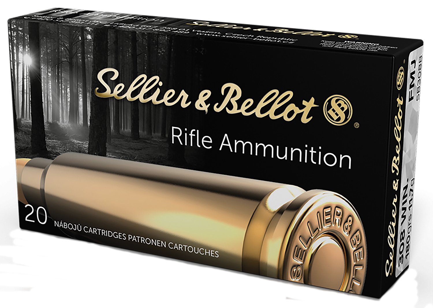 Sellier & Bellot SB308B Rifle 308Win 180gr Full Metal Jacket 20 Per... - Sellier & Bellot - 308 Win
