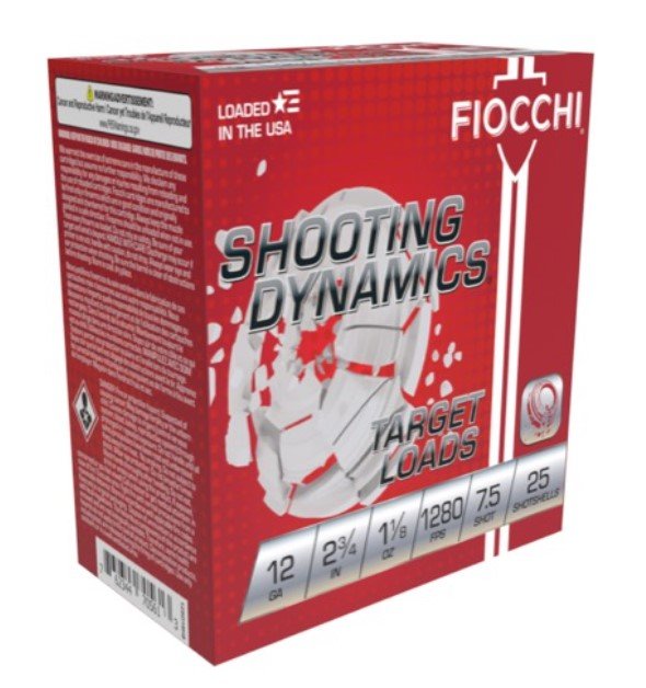 Fiocchi Shooting Dynamics Shotshells 12 ga 2-3/4 1-1/8oz 1280 fps #8 25/ct - Fiocchi - 12 GAUGE