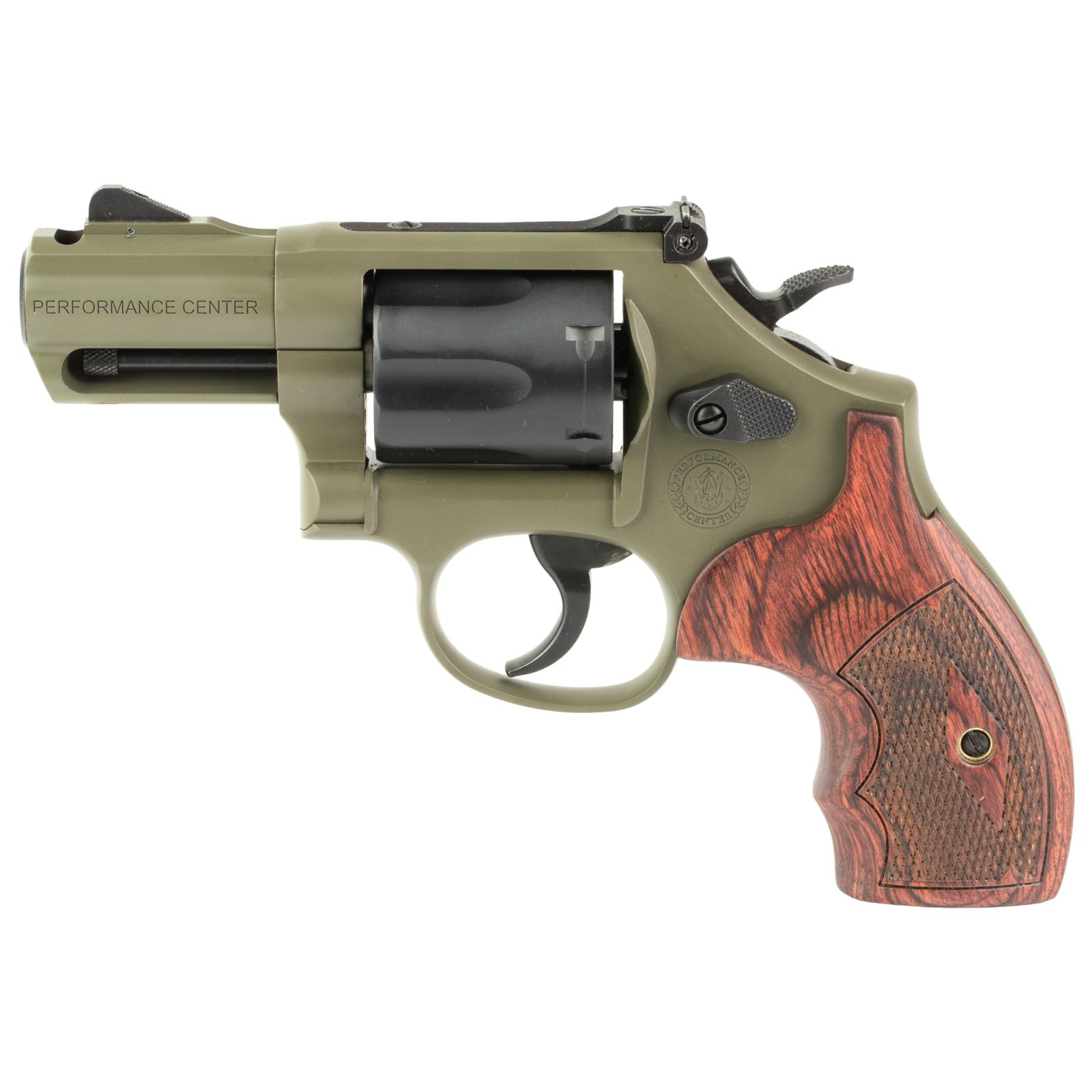 Smith & Wesson 14451 Model 19 Carry Comp .357 Mag 2.5" Moss Cerakote Revolver - Smith & Wesson - 357 Magnum | 38 Special