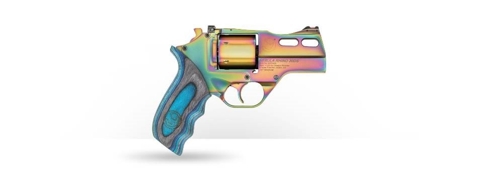 Chiappa Rhino 50SAR 357 Mag 5" Blue Laminate Grips Nebula 6-Round - Chiappa Firearms - 357 Magnum | 38 Special