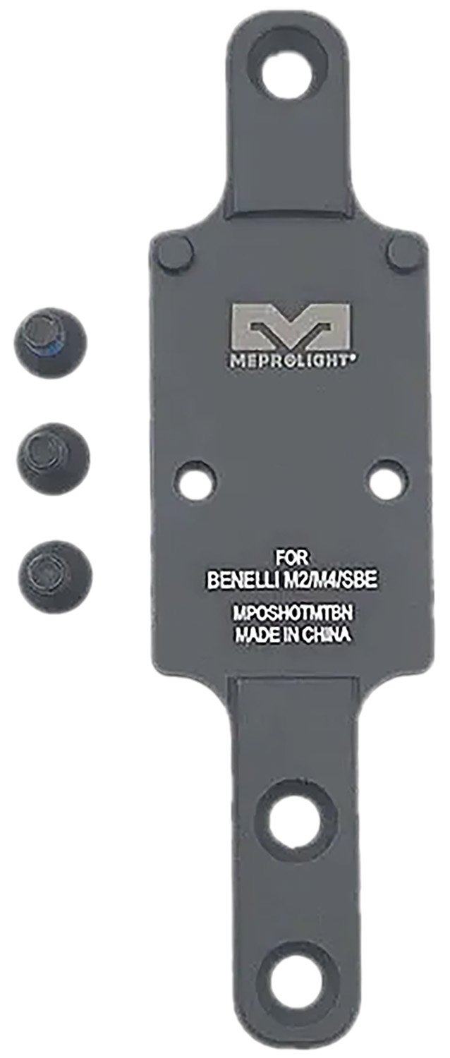 Meprolight 901141040 Optics Plate Matte Black Aluminum for Benelli M2/M4/SBE