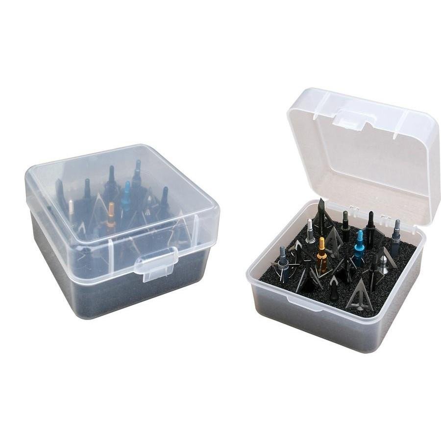 MTM BROADHEAD BOX CLEAR HOLDS UP TO 16 BROADHEADS
