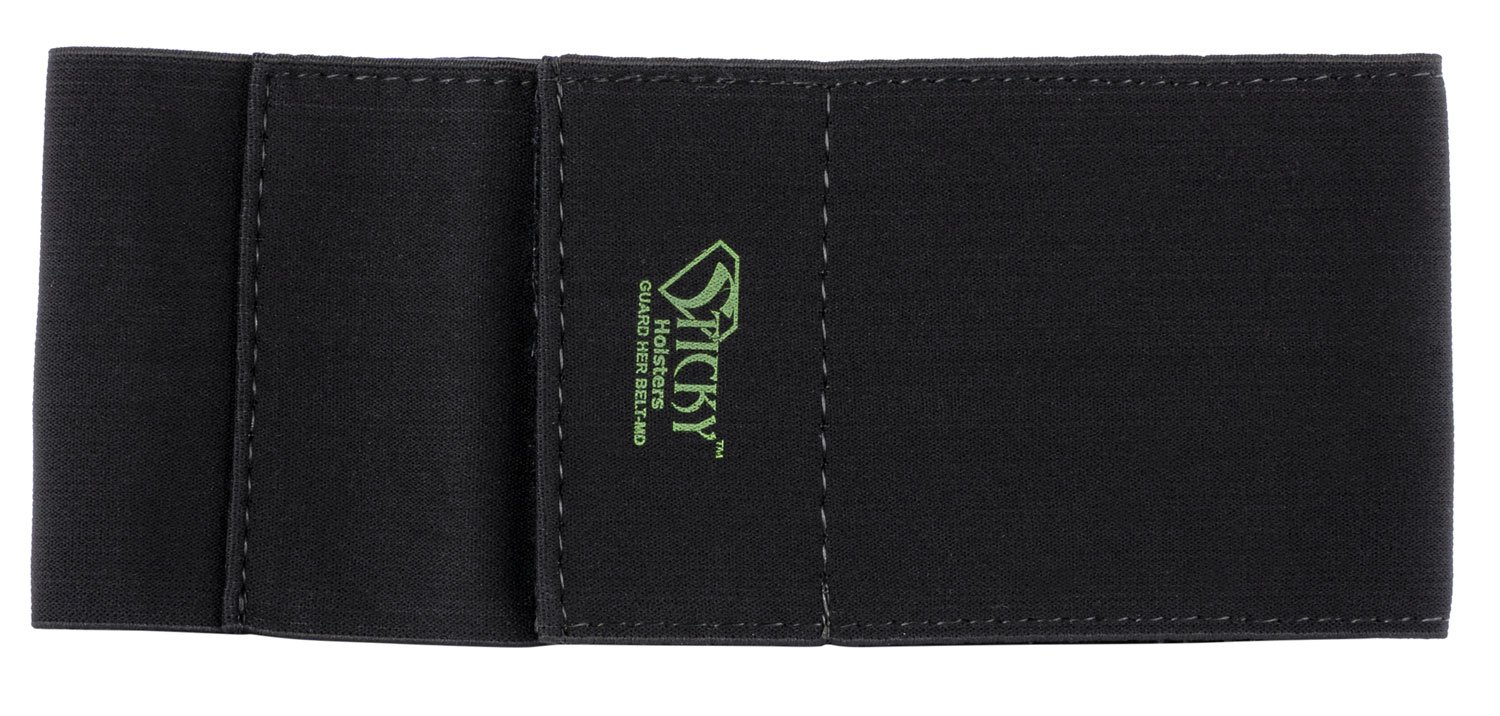 Sticky Holsters GHBMD Guard Her Garter Medium Black Elastic 20-31" - Sticky Holsters - BLACK