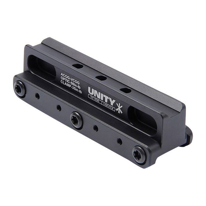 Unity Tactical Fast Cog Series Mount for Trijicon Acog/Vcog Black