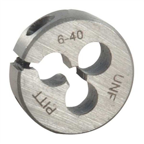 Brownells Round Wire Gauge Carbon Die 13/16 Diameter 6-40 Thread - Brownells
