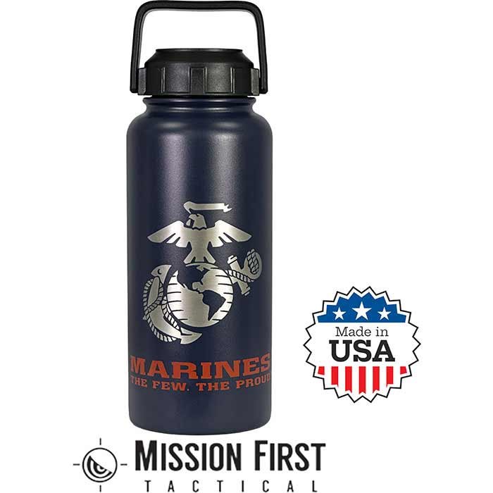 Buy USMC 32oz Bottle in Black/Red online
