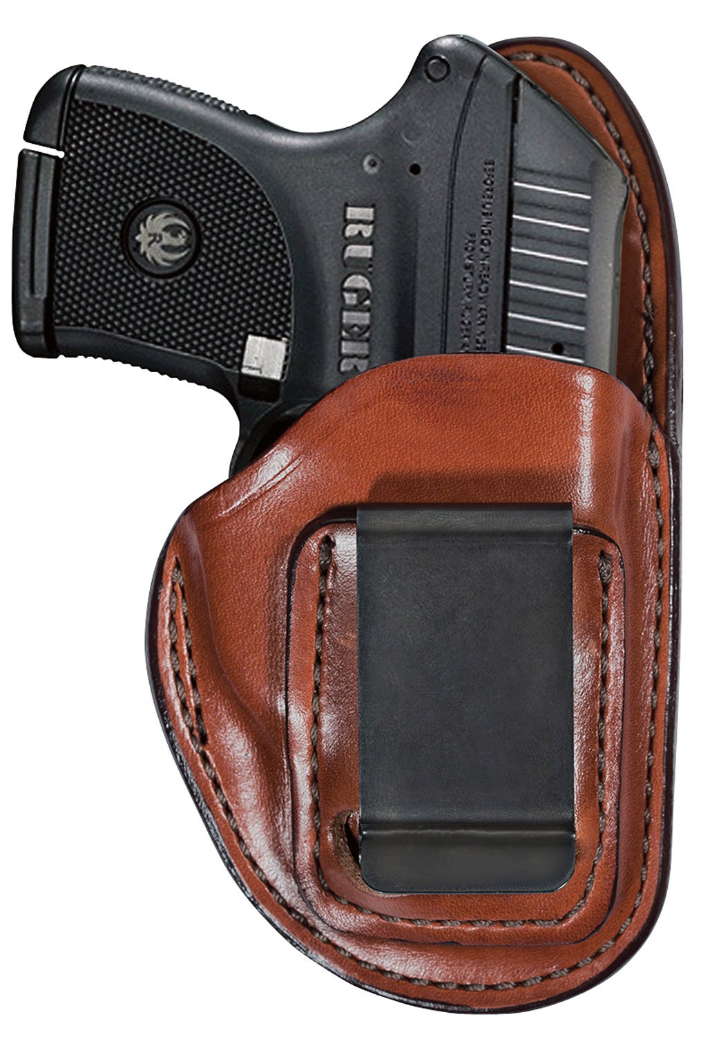 Bianchi 100 Professional Size 14 Right Hand IWB Leather Holster for Browning Hi-Power/Ruger SR/Colt 1911 Government - Bianchi - TAN