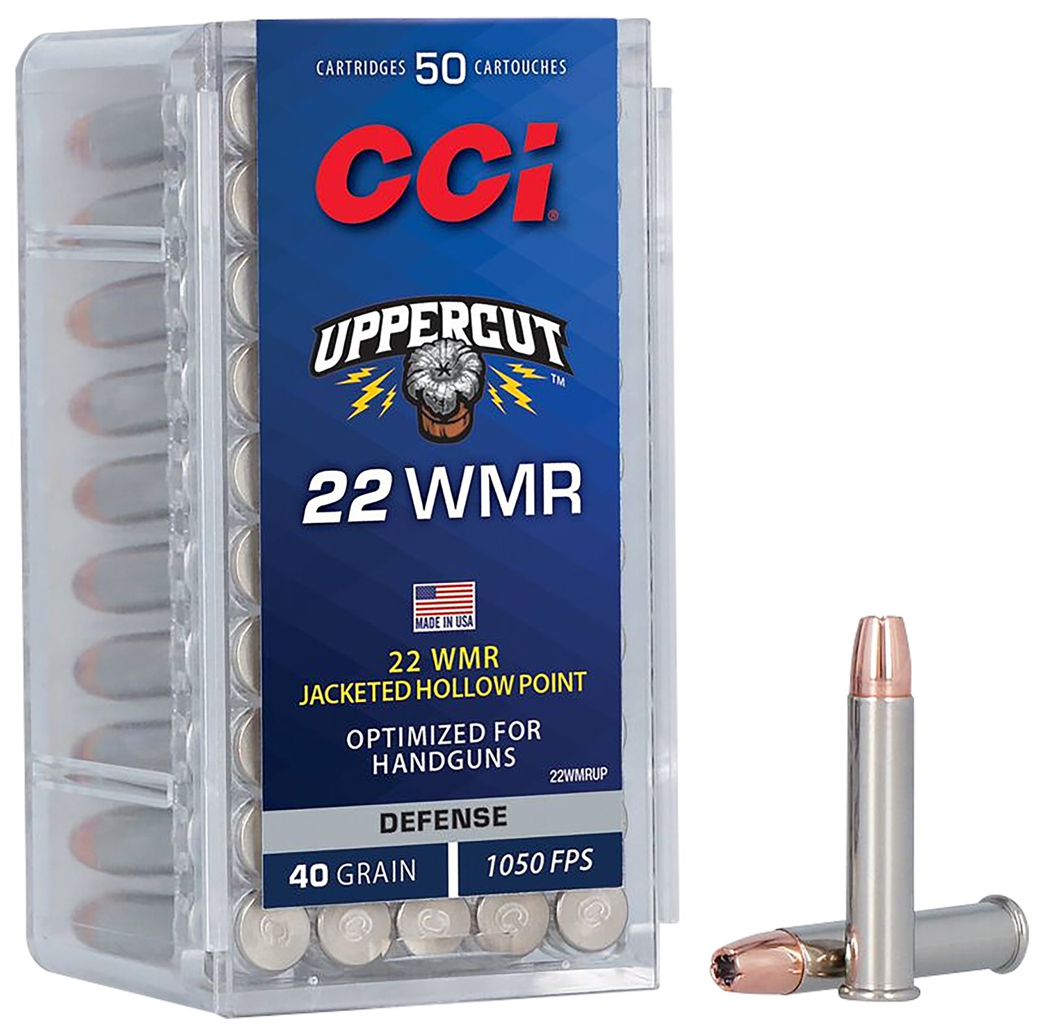 Buy CCI 22WMRUP 22 WMR 40gr Jacketed Hollow Point 50 Rounds per Box online