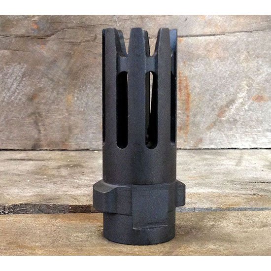 Aggressive Gemtech Quickmounts Flash Hider 7.62mm, 5/8-24 Thread, Black Steel, 2.4" Length, 12153 Model