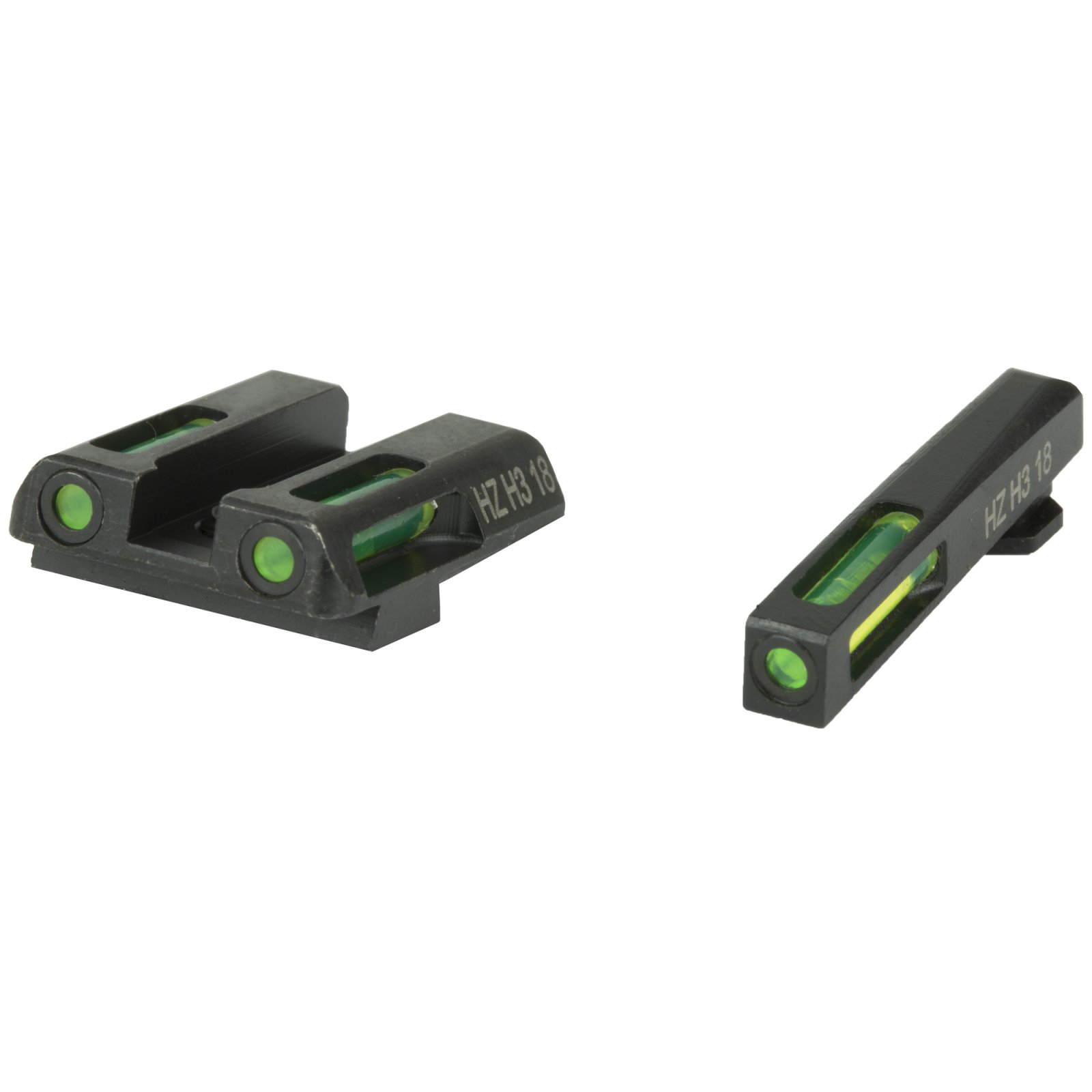 HiViz GLN321 LiteWave H3 Glock Sight Set Green Tritium Fiber Optic