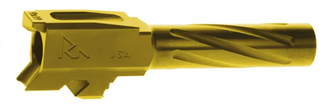 Rival Arms RA-RA20G301E 9mm 3.41" Gold PVD Barrel for Glock 43/43X - Rival Arms - 9mm Luger