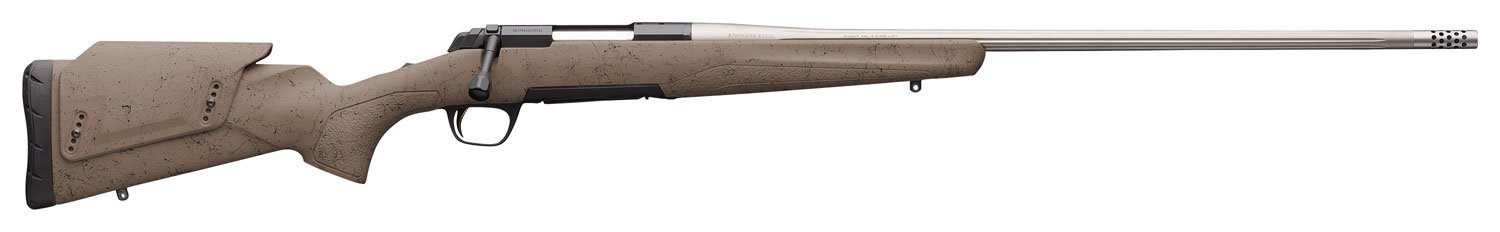 Browning X-Bolt Western Hunter 300 PRC 26" MB Matte Blued Spider Webbed FDE Cerakote Hard Core Fiber-Fusion - Browning - 300 PRC