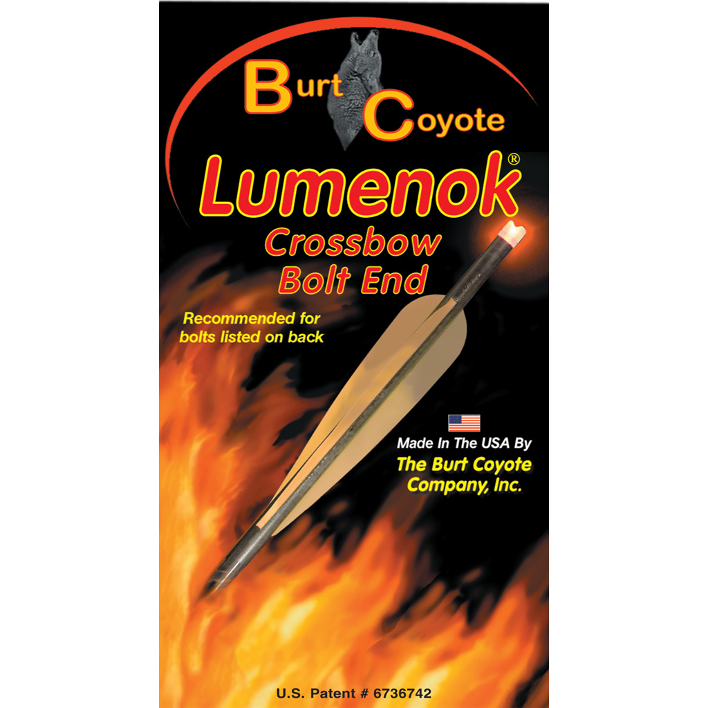 Lumenok GTF3 Crossbow Nocks HD Orange Flat Gold Tip 3-Pack