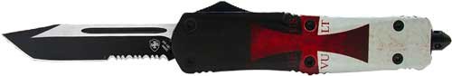 Templar Knife LTK531 Large OTF 3.5" Black Tanto Serrated Blade