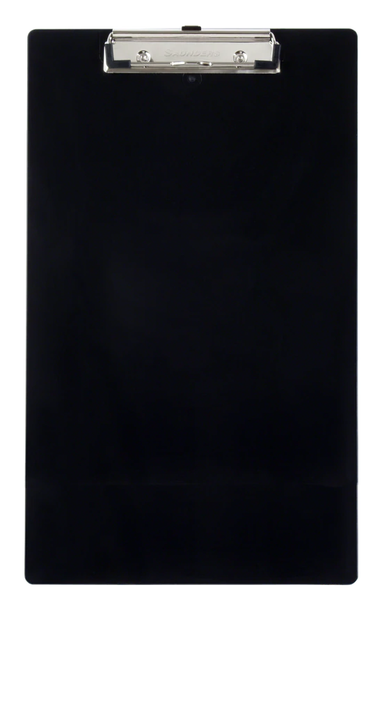 Recycled Plastic Clipboard - Legal - Black - Saunders
