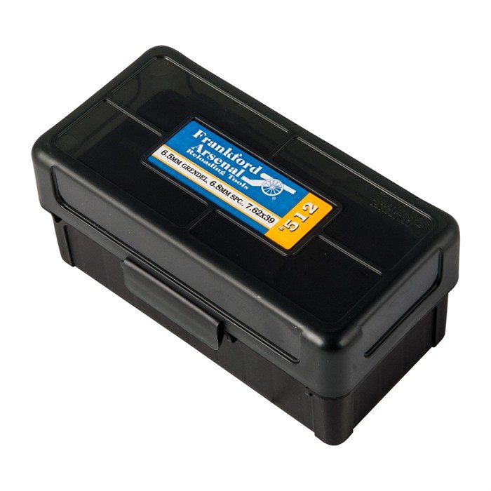 FRANKFORD ARSENAL 22 BR 7.62X39MM #512 HINGE-TOP AMMO BOX 50 CT.