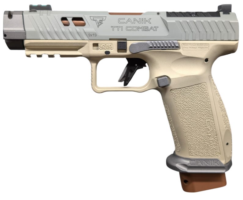 Canik TTI Combat Suga Bear 9mm 4.6 In 18+1 2-18Rd Mags