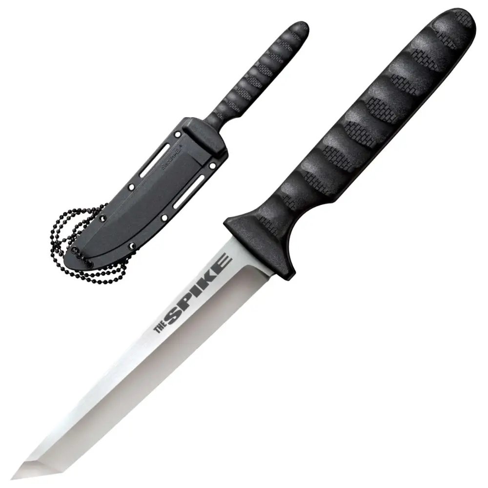Buy Cold Steel CS-53NCT Spike 4" Tanto Fixed Blade Knife Black Griv-Ex Handle online