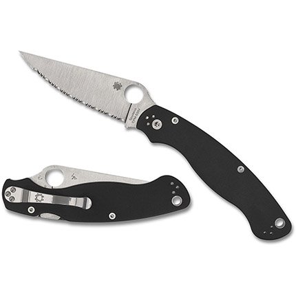 Spyderco C36GS2 Military 2 Black G-10 Knife
