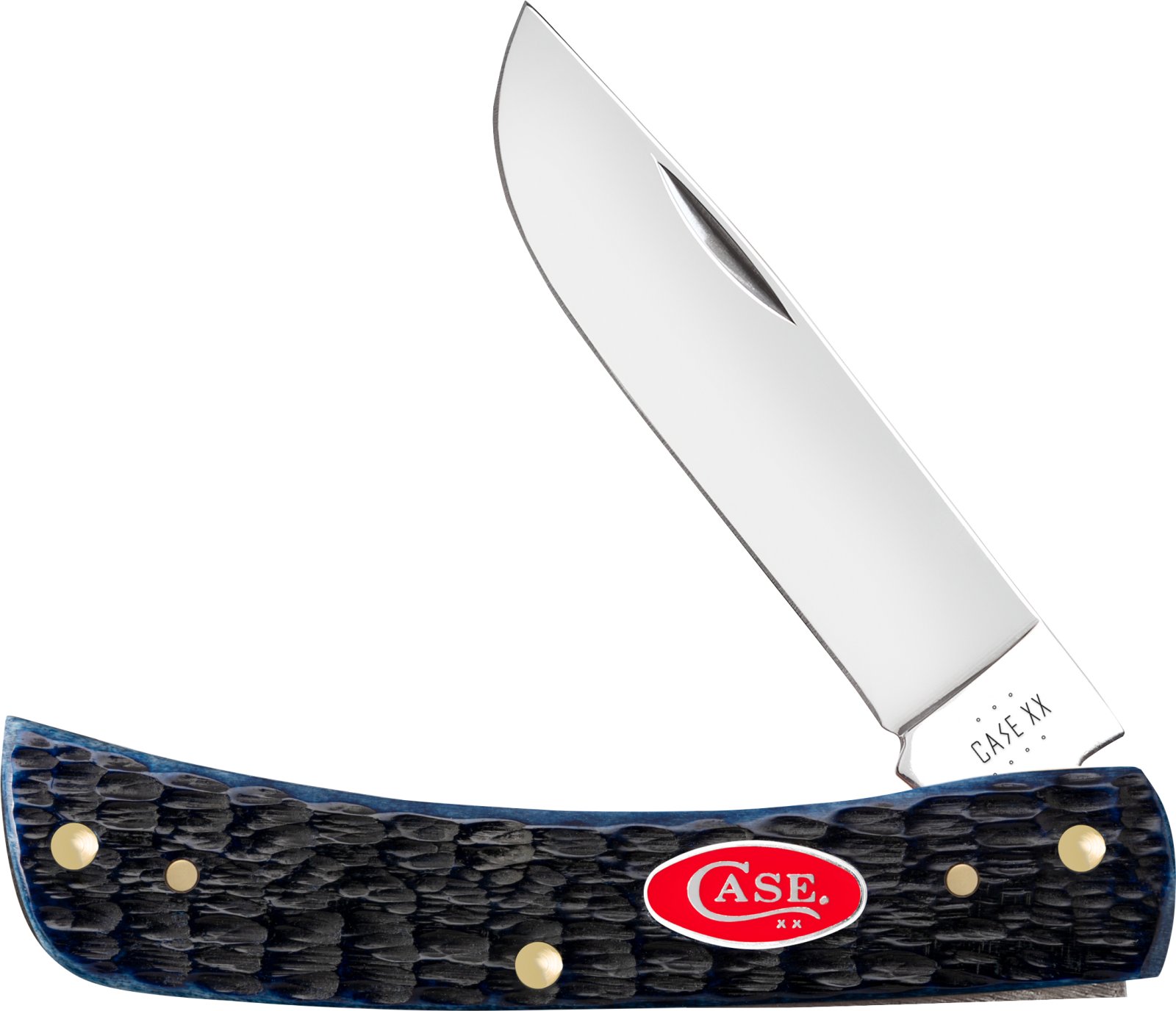 CASE KNIVES NAVY BLUE BONE ROGERS JIG SOD BUSTER JR - Case Cutlery