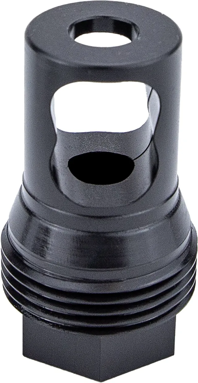Kgm Suppressors A-TMB50-S-1 R50T Taper Muzzle Brake Black Nitride Steel 1x14 Threads - KGM - R50T