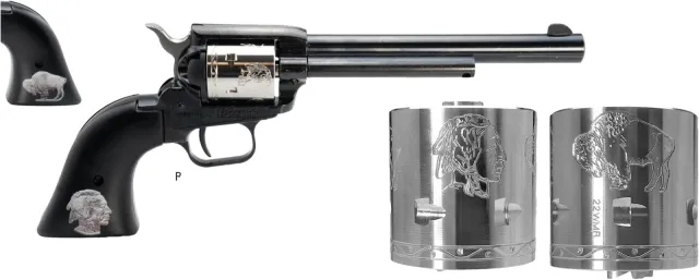 Heritage Rough Rider 22 LR/22 WMR 6.5 In 6-Rounds Buffalo Nickel