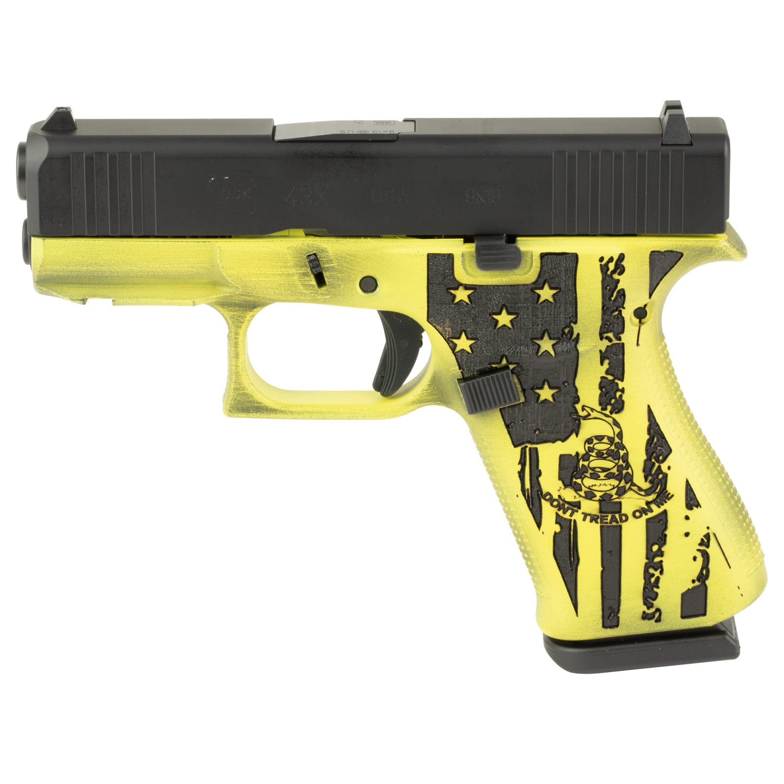 Glock 43X 9MM 10RD GADSDEN FLAG