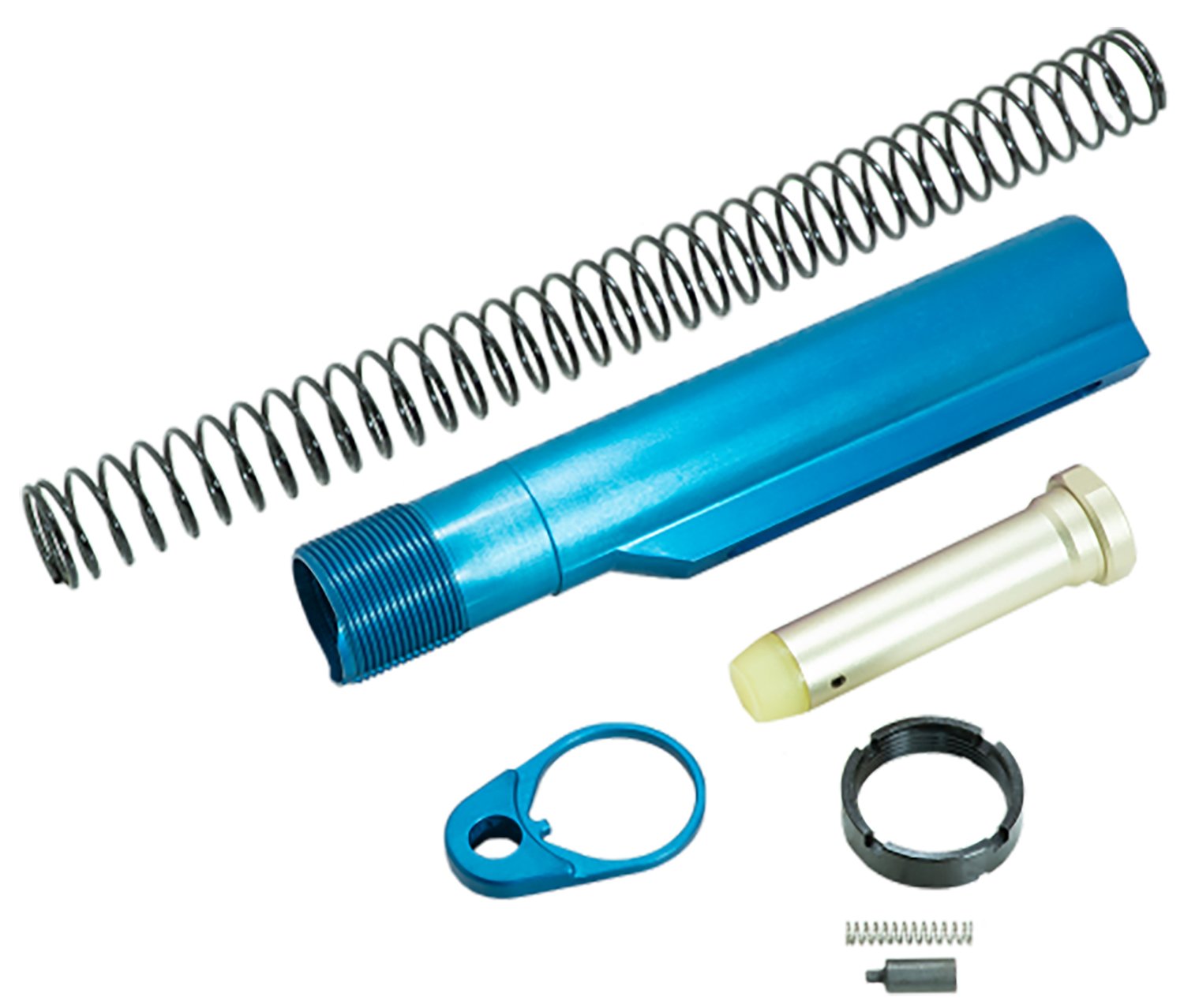 Timber Creek ARBTKB Buffer Tube Kit Blue Anodized for AR-15/AR-10 - TIMBER