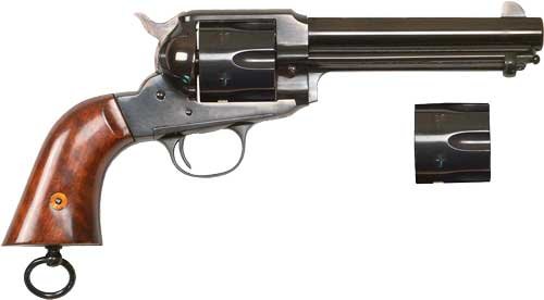 Cimarron CA159 M1890 45LC/45ACP 5.5" Dual Cylinder Walnut Grips Blued