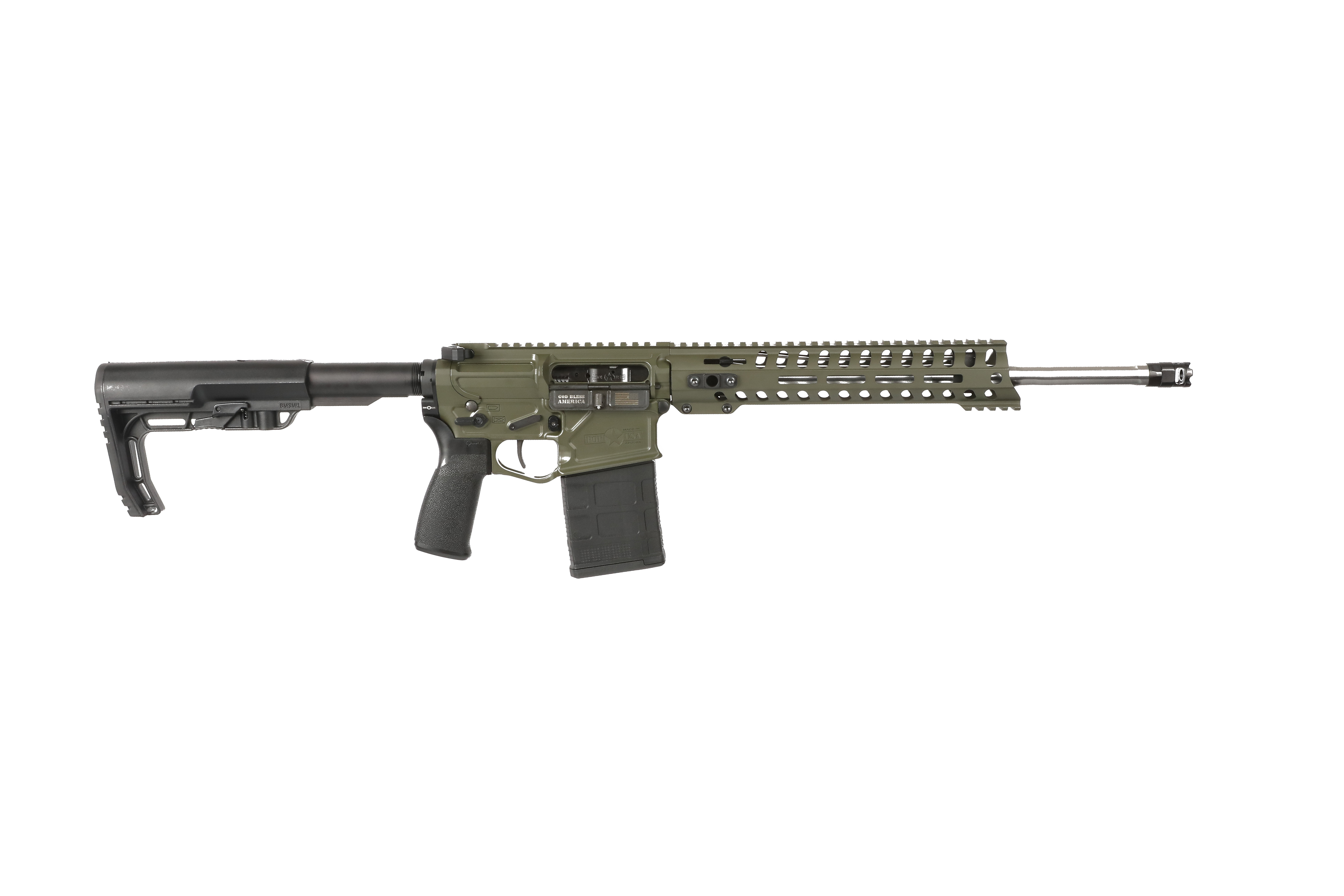 Buy POF USA Rogue 01941: Lightweight .308 Win Rifle with 16.5" Match Grade Barrel, Direct Impingement, Ambidextrous Controls, Olive Drab Finish online
