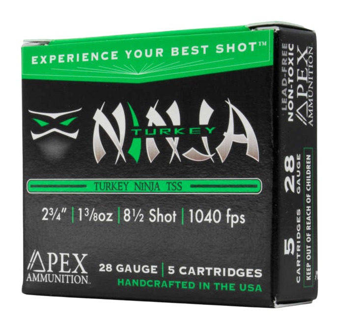 Apex NINJA28 28 Gauge Turkey Ninja 28GA 2.75" 1.5oz TSS #8.5 5/Bx