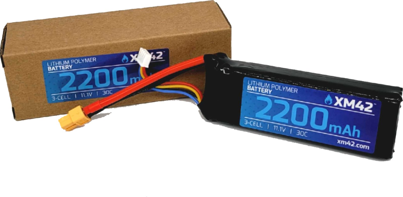 XM42 2200mAh 11.1V 30C 3 cell Battery XM42-LiPo-Battery