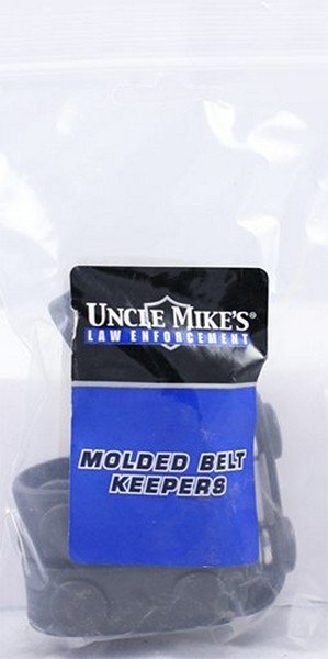 Uncle Mike's Molded Belt Keeper 2.25" Black 4 Pack - Uncle Mike's