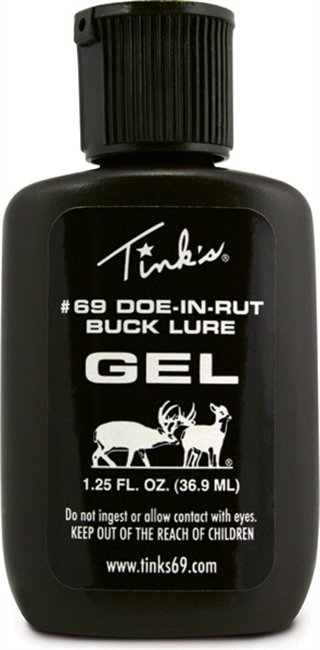 Tink's Scents No. 69 Doe-In-Rut Gel Lure, W6302 Model, Deer Attraction, 10ft Stream, Weather Resistant - Tink's